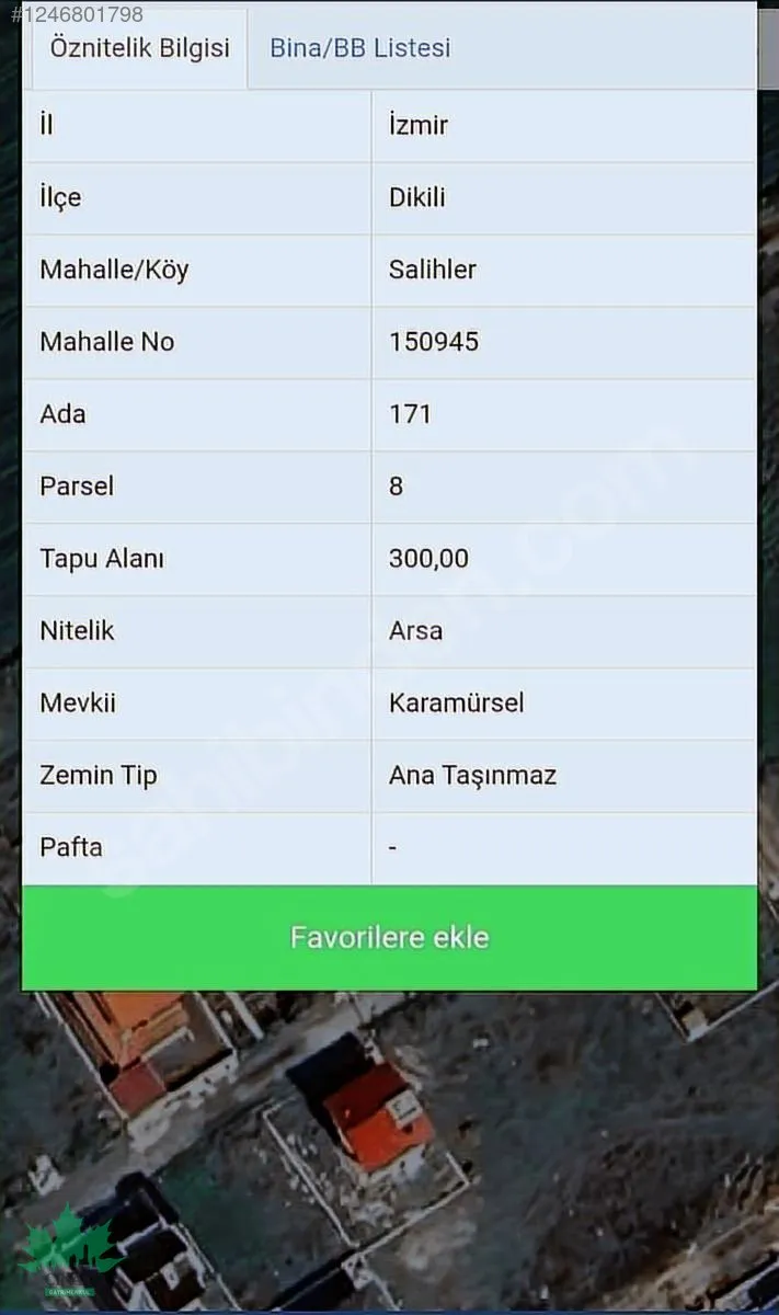 Dikili Salihler'de Villa İmarlı 300 m² Satılık Arsa - küçük resim 24