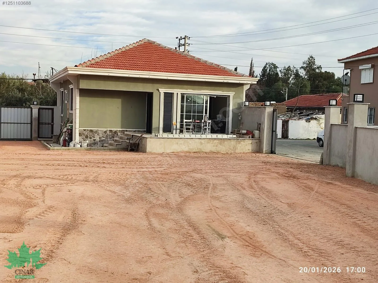 Kaklıç'ta Müstakil Evli, Bahçeli 550 m² Arsa - küçük resim 2