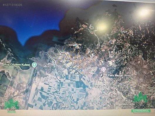 Foça Yenibağarası Mahallesi'nde 385 m² Satılık Arsa - küçük resim 21