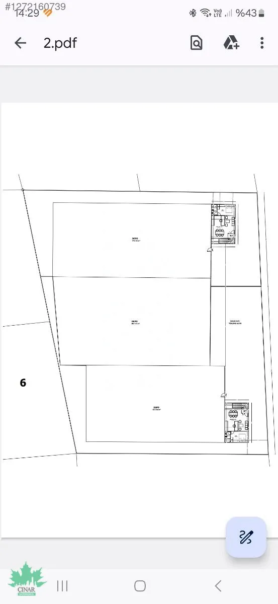 Sasalı'da 3.556 m² Arsa Üzerinde Satılık Fabrika - küçük resim 9