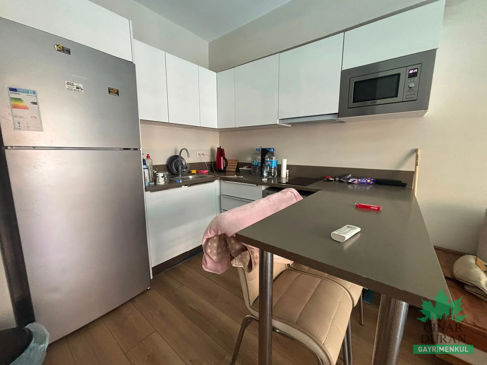 Harmandalı'da Havuz Cepheli 50 m² Eşyalı 1+1 Satılık Daire - küçük resim 3