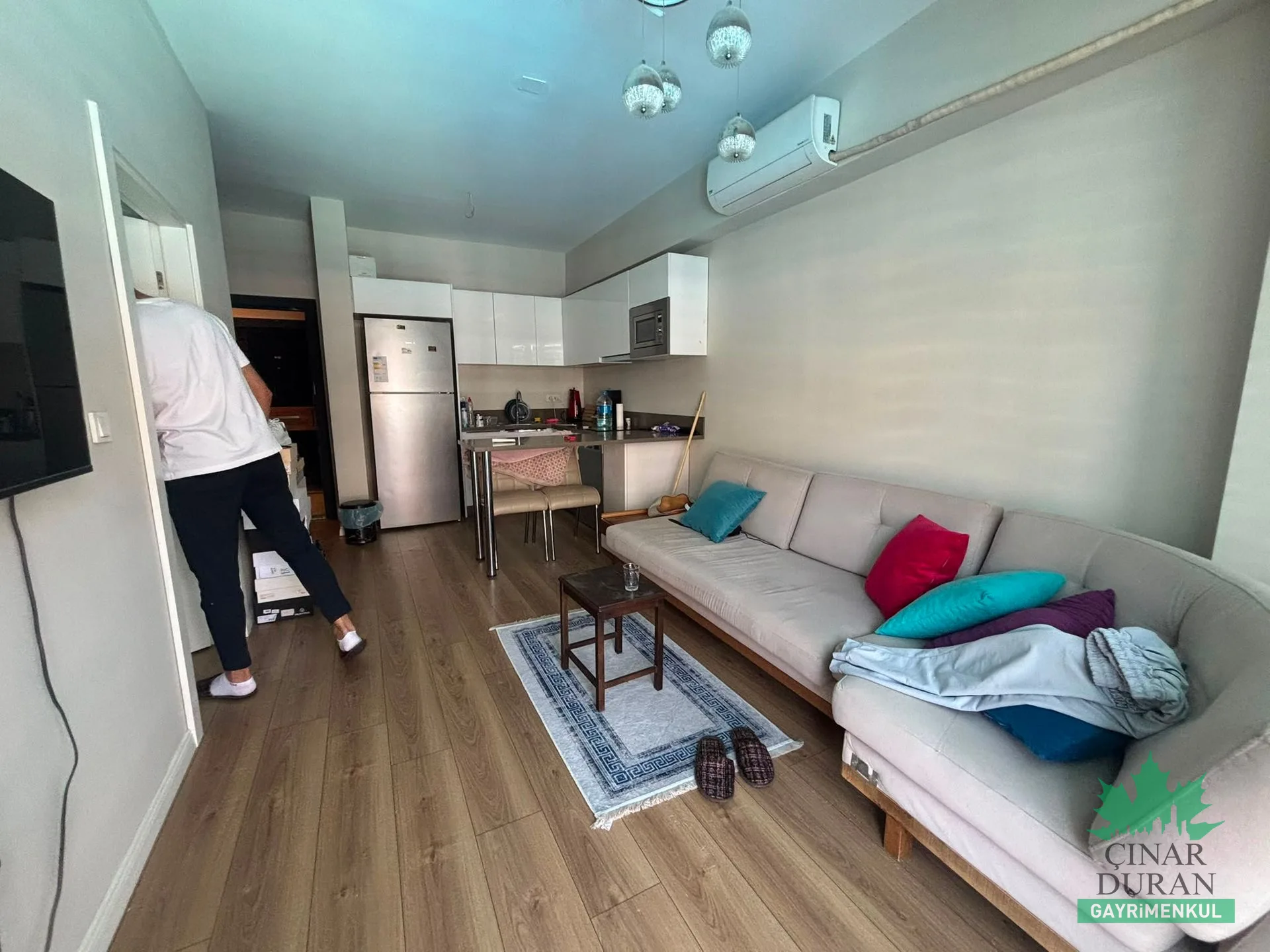 Harmandalı'da Havuz Cepheli 50 m² Eşyalı 1+1 Satılık Daire - küçük resim 6